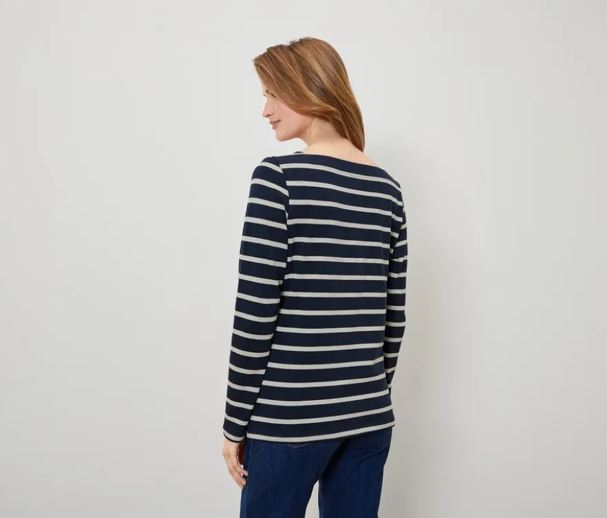 Gestreiftes Langarmshirt
