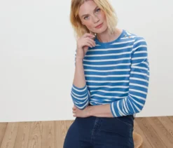 Gestreiftes Langarmshirt