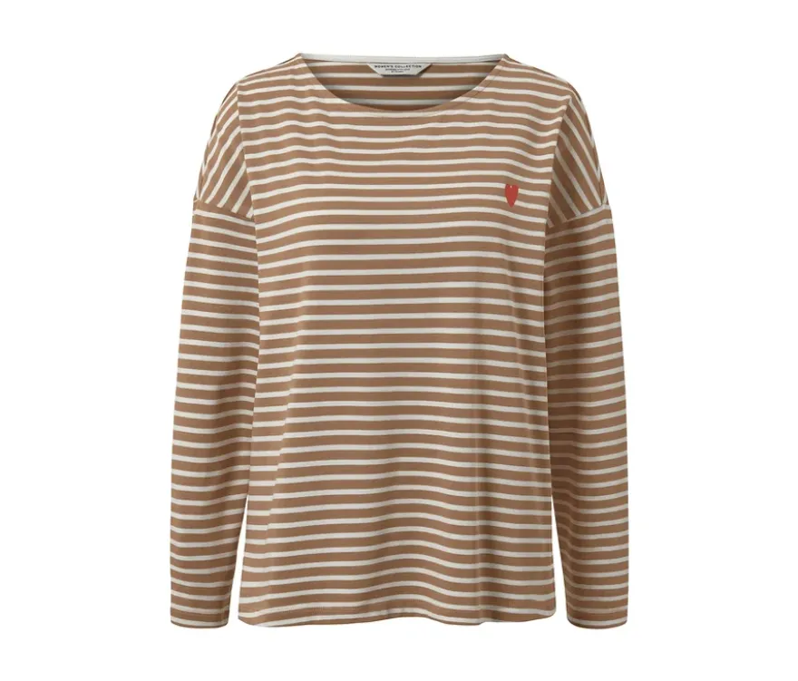 Gestreiftes Langarmshirt