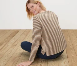 Gestreiftes Langarmshirt