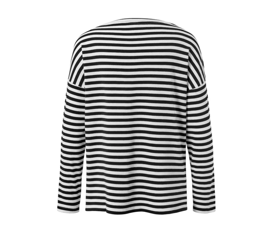 Gestreiftes Langarmshirt
