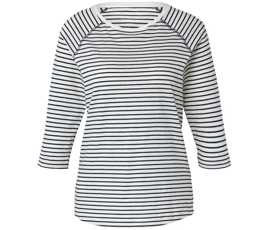 Gestreiftes Shirt mit 3/4-Arm