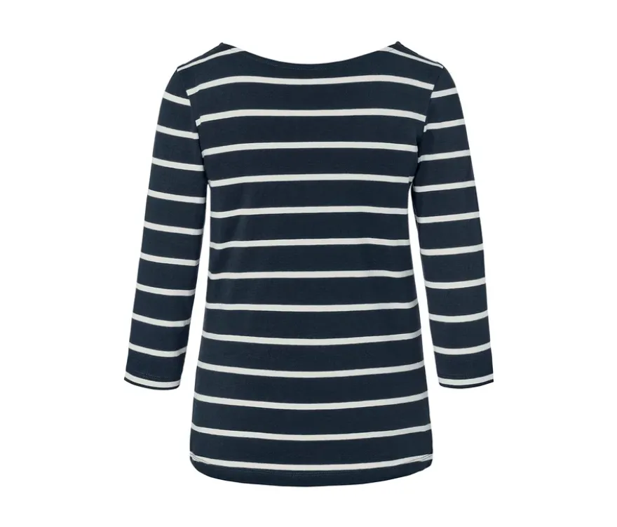 Gestreiftes Shirt mit 3/4-Arm