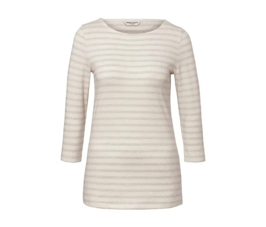 Gestreiftes Shirt mit 3/4-Arm