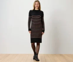 Gestreiftes Strickkleid