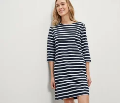 Gestreiftes Sweatkleid