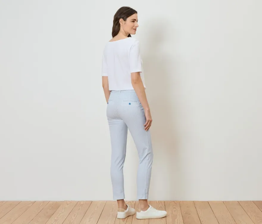 Gestreifte Stretchhose