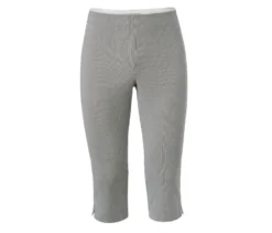 Gestreifte Stretchhose in 3/4-Länge