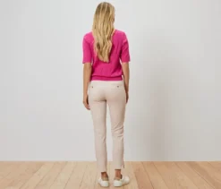 Gestreifte Stretch-Twill-Hose