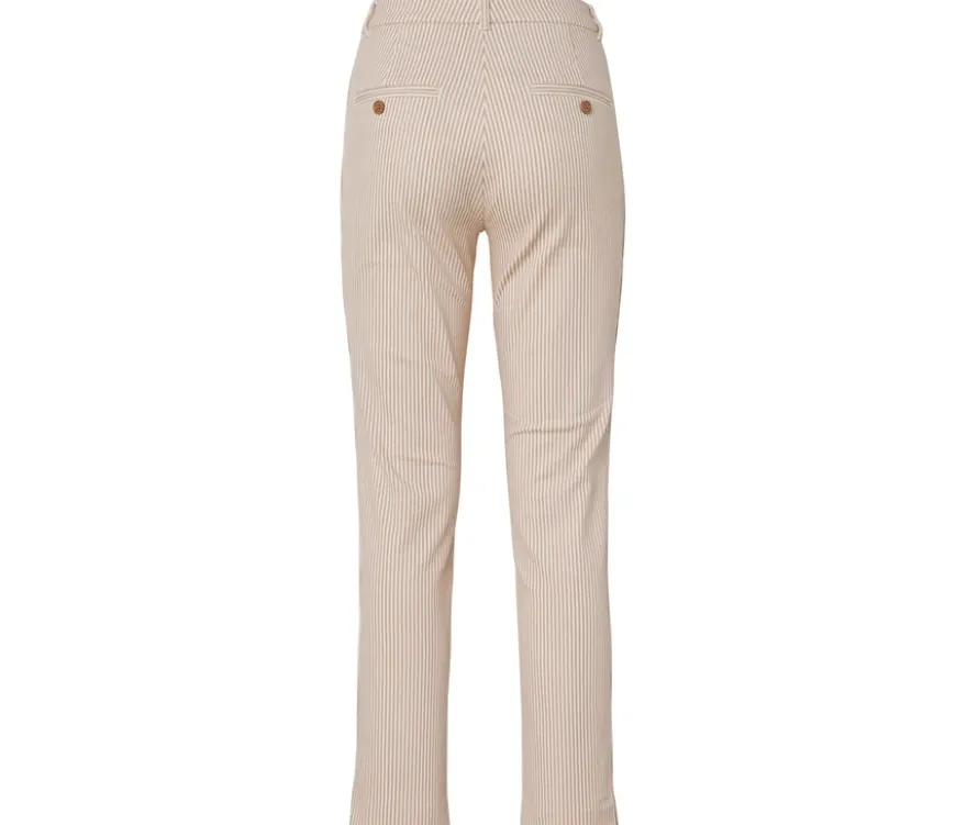 Gestreifte Stretch-Twill-Hose