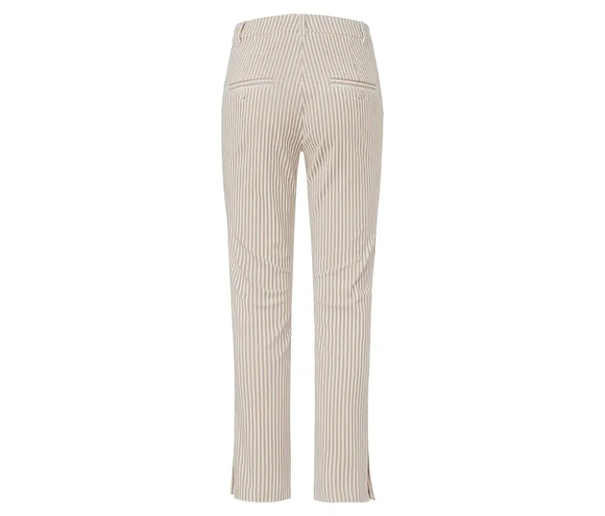 Gestreifte Stretch-Twill-Hose