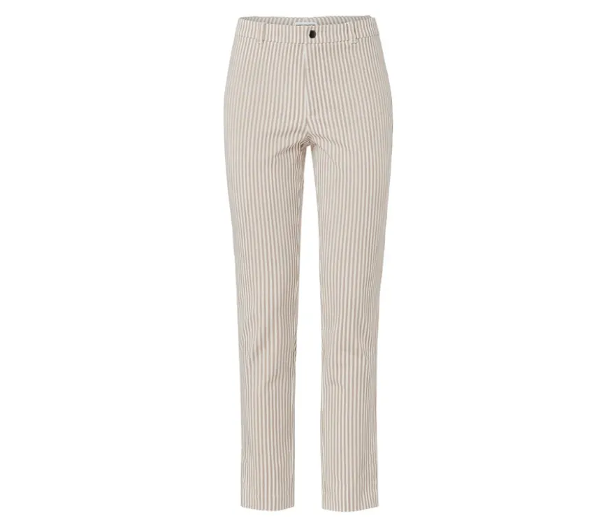 Gestreifte Stretch-Twill-Hose