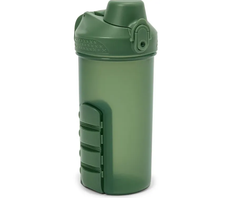 Getränkeflasche mit Pillendose