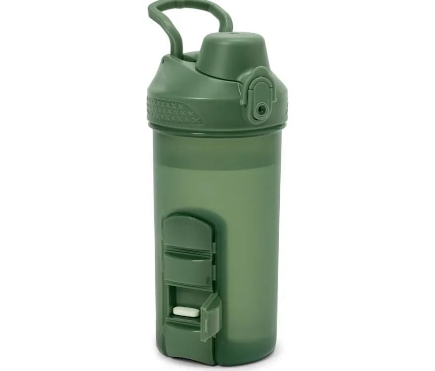 Getränkeflasche mit Pillendose