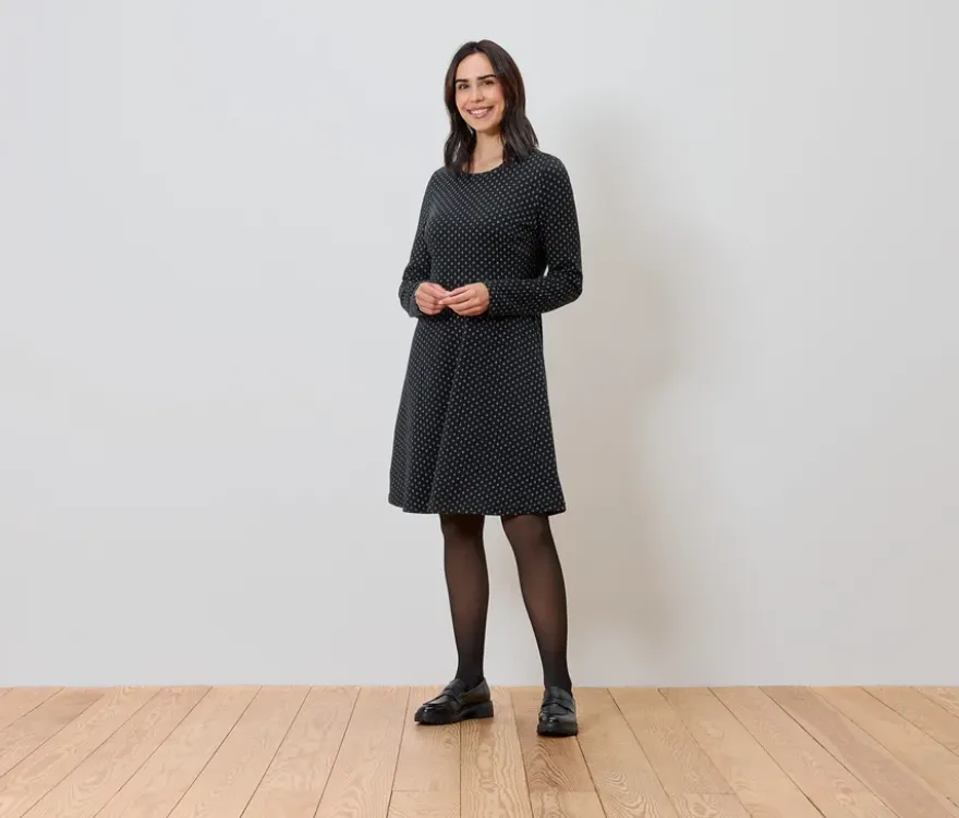 Glitzerndes Jacquard-Kleid