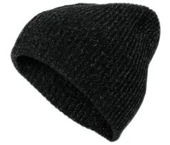 Glitzernde Strickmütze aus Viskose-Mix