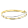 585 Gold Armreif, Bicolor