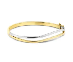585 Gold Armreif, Bicolor