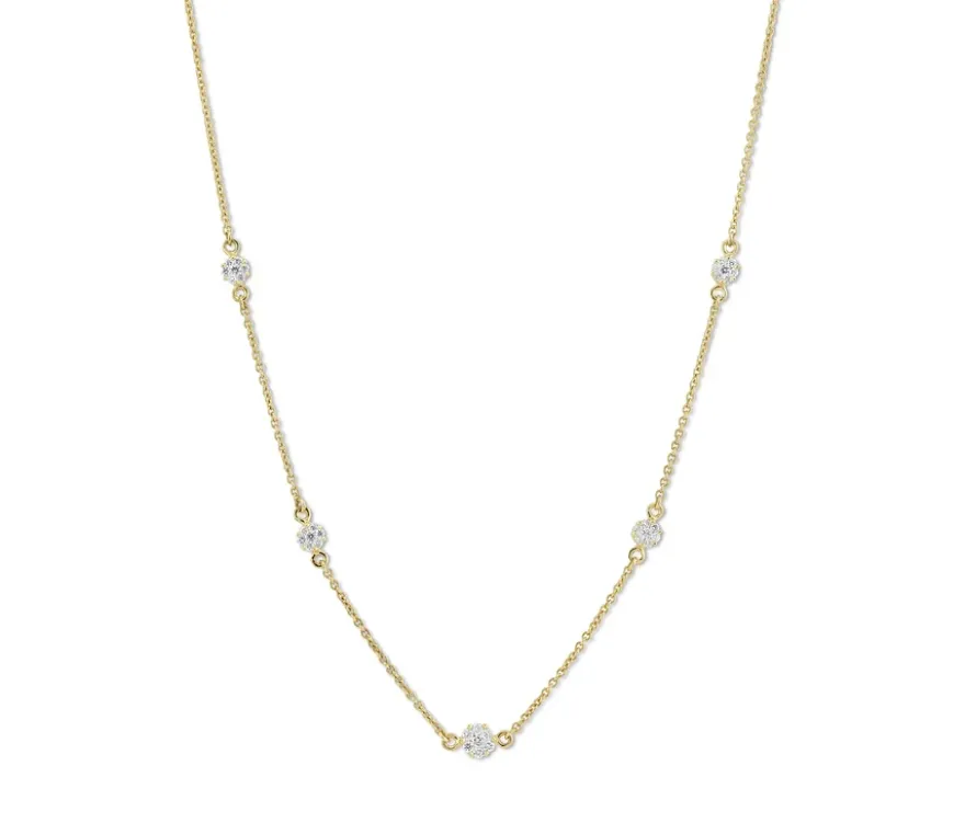 585 Gold Collier, 35 Diamanten