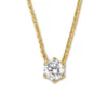 585 Gold-Kette mit Brillantanhänger
