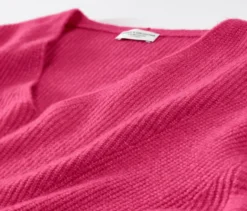Grobstrickpullover, himbeere