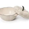 Gusseisen-Topf in Kürbisform, creme