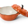 Gusseisen-Topf in Kürbisform, orange