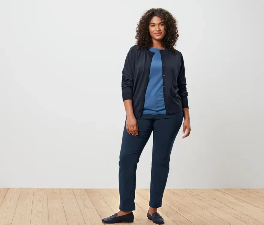 Halbarmshirt, blau