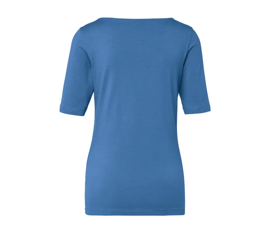 Halbarmshirt, blau