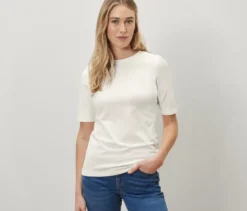 Halbarmshirt, creme