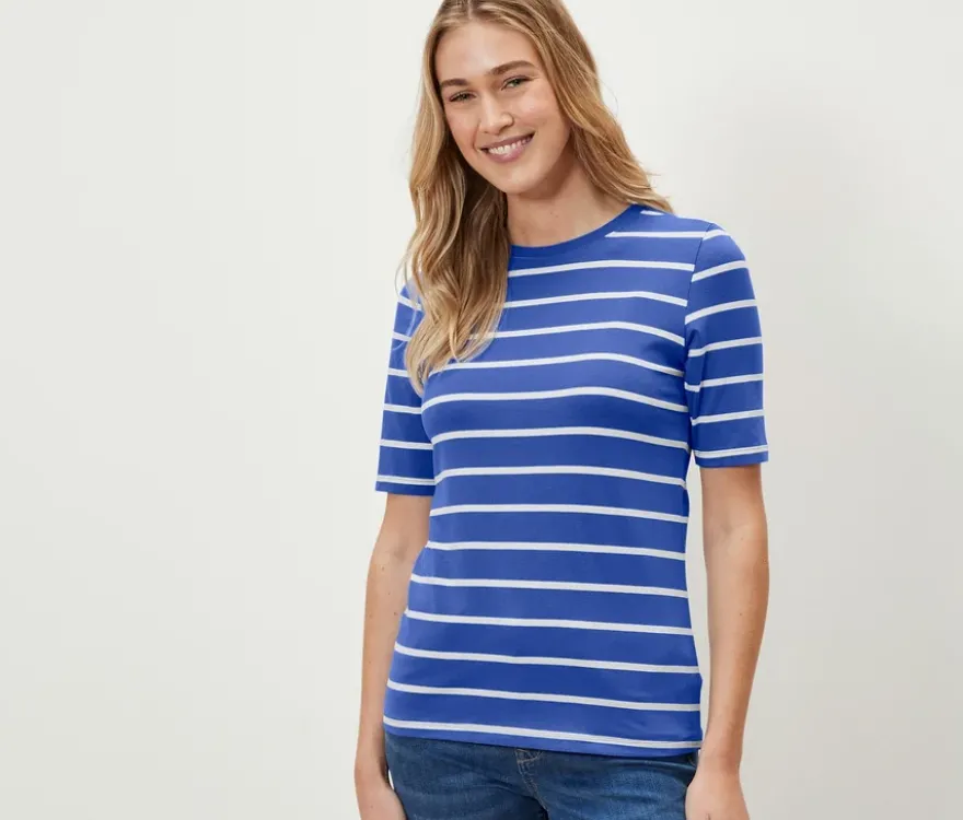 Halbarmshirt, gestreift
