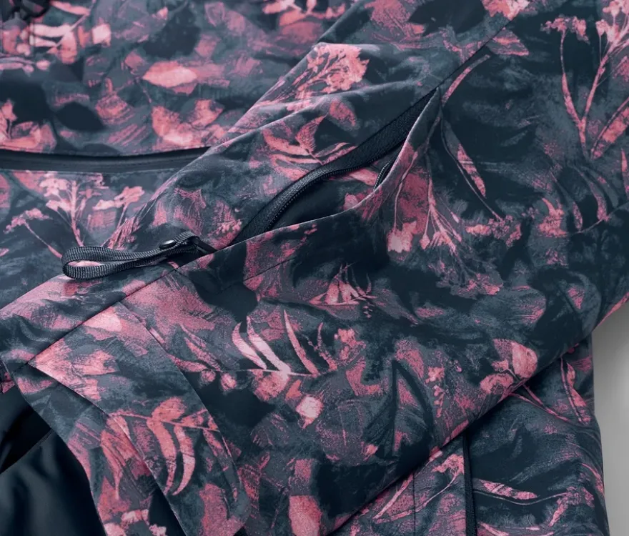 Halfzip-Skijacke, Alloverprint