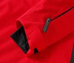 Halfzip-Skijacke, rot