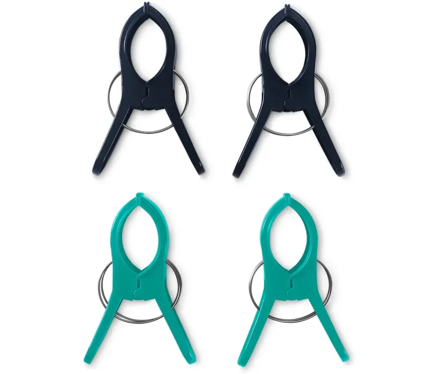 4 Handtuchclips
