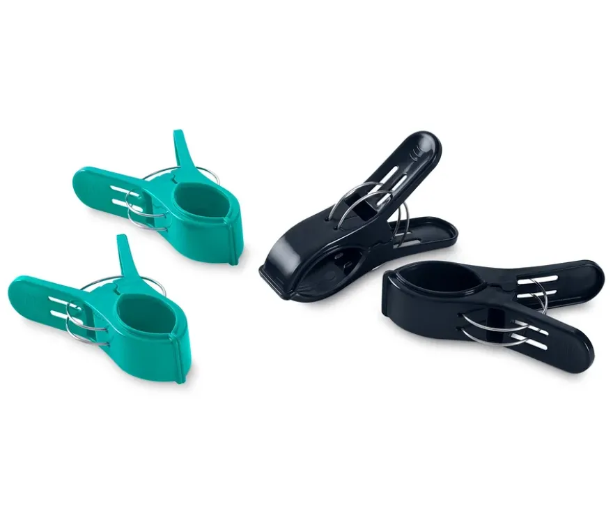 4 Handtuchclips