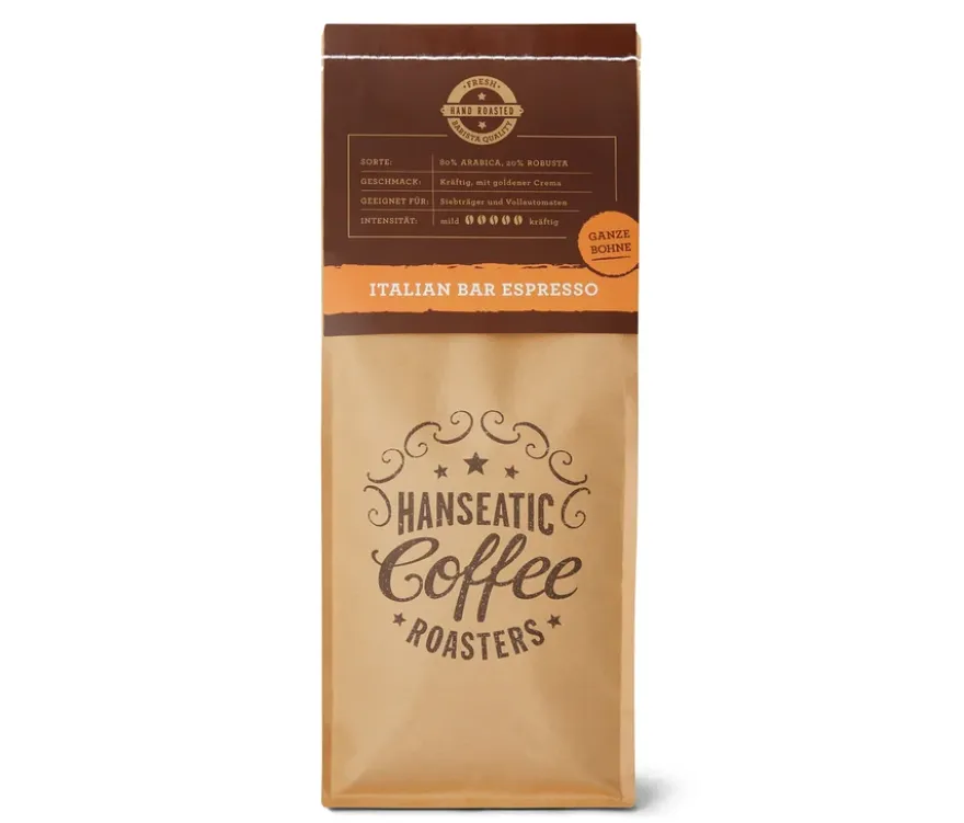 Hanseatic - Italian Bar Espresso - 1 kg Ganze Bohne