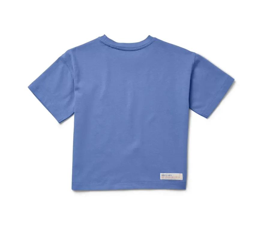 Heavy Kinder-T-Shirt mit überschnittenen Schultern