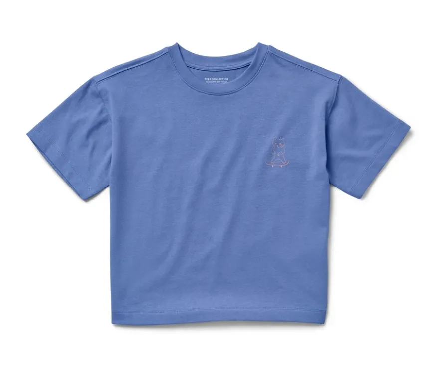 Heavy Kinder-T-Shirt mit überschnittenen Schultern