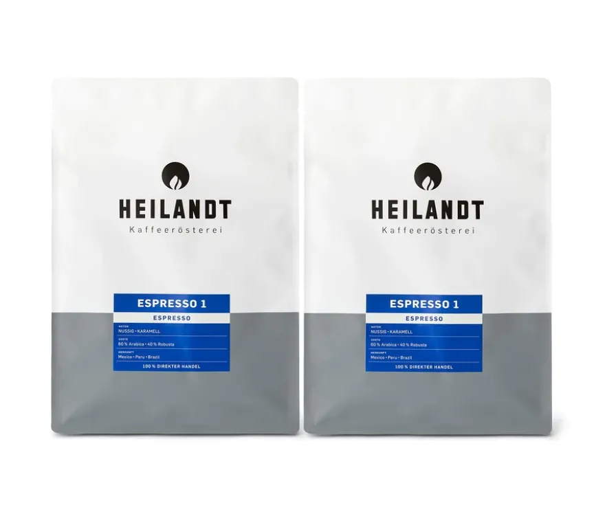 Heilandt - Espresso 1 - 2x 1kg Ganze Bohne