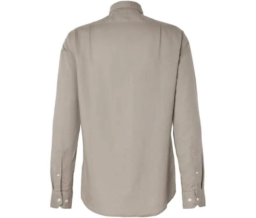 Hemd mit Leinen, beige