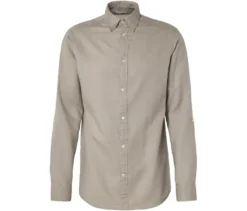 Hemd mit Leinen, beige