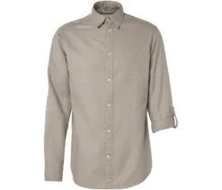 Hemd mit Leinen, beige