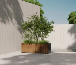 Herstera Garden Pflanzkasten, ca. 50 x 50 x 150 cm, natur