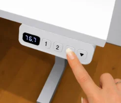 Höhenverstellbarer Schreibtisch »Metz«, matt weiß