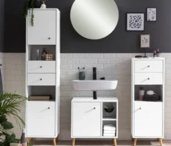Highboard »Bjarne«, klein, weiß
