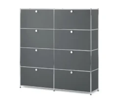 Highboard »CN3« mit 8 Klappen, grau