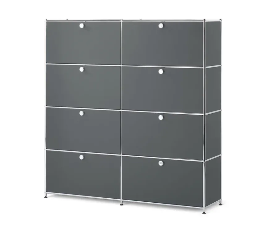 Highboard »CN3« mit 8 Klappen, grau