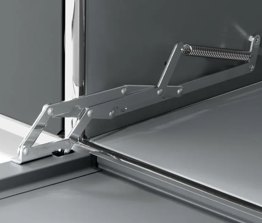 Highboard »CN3« mit 8 Klappen, grau
