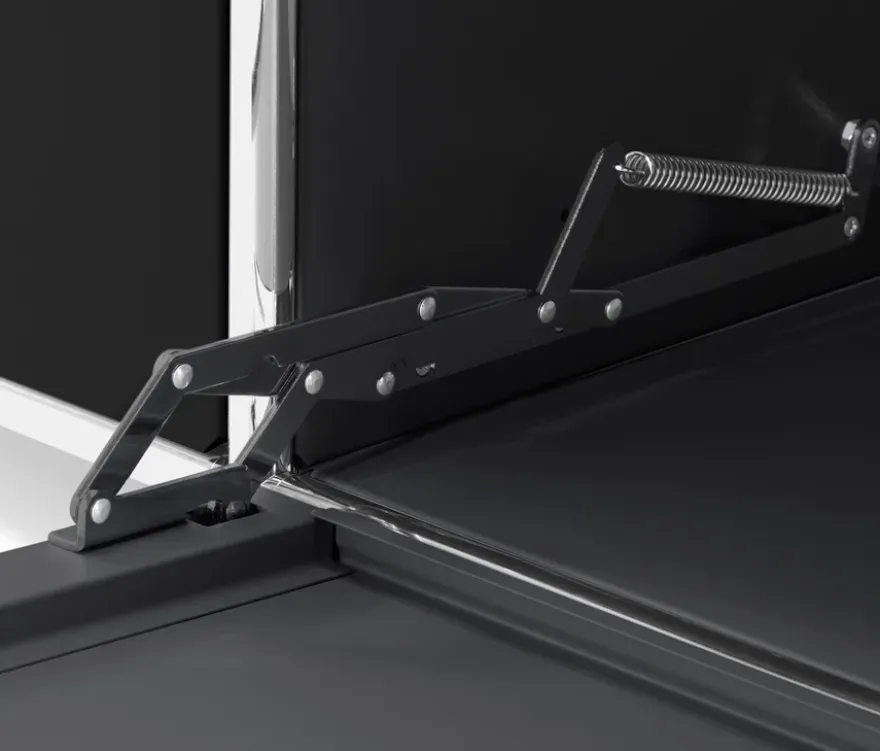 Highboard »CN3« mit 8 Klappen, schwarz