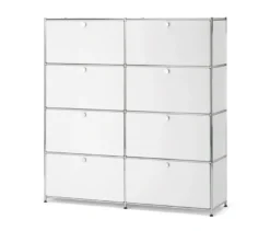 Highboard »CN3« mit 8 Klappen, weiß